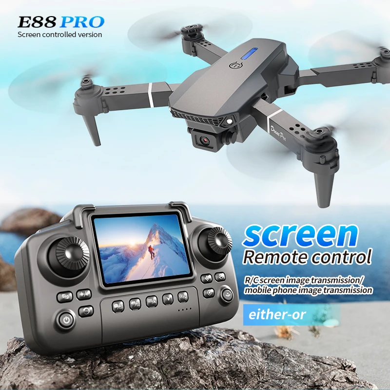 Professional E88 PRO Drone wit - Drone Ae Rc ulasan dan harga