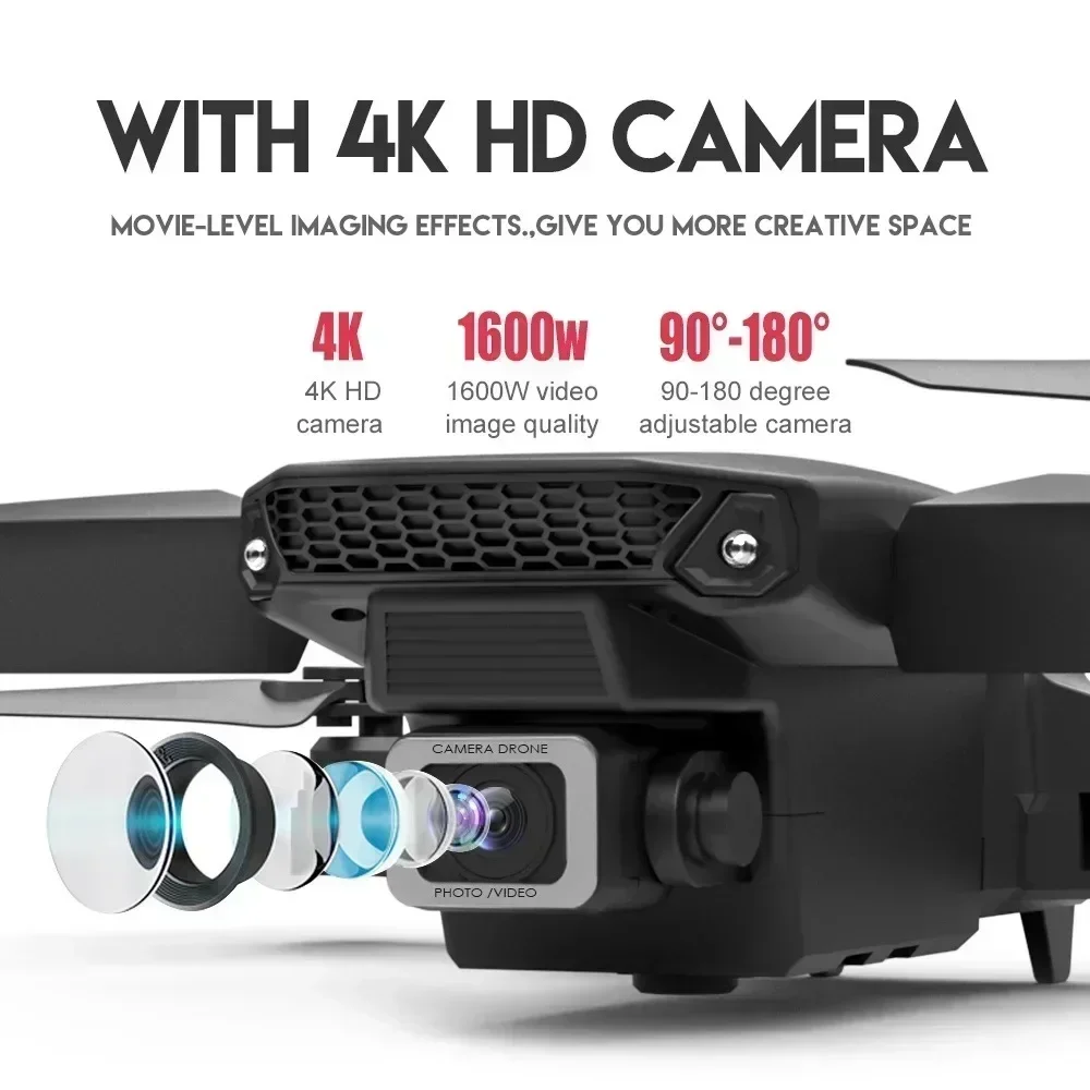 E88 Pro WIFI FPV Drone Wide An - Drone Ae Rc ulasan dan harga
